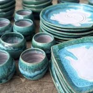 Pottery Kitchen Dishware & Water Dispenser